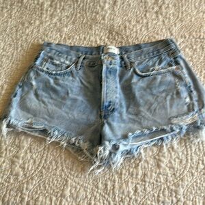 AGOLDE denim cutoff shorts